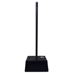 PA PARA LIXO PLASTICA COM CABO DE ALUMINIO COLETORA PRETA PRIMEPRO