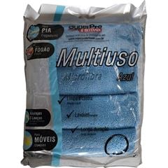PANO MICROFIBRA AZUL 4 UNIDADES