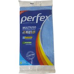 PANO MULTI USO 60CMX33CM AZUL 1X5 UNIDADES PERFEX