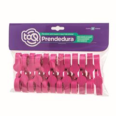 PRENDEDOR DE ROUPA PLASTICO 12 UNIDADES TOQ