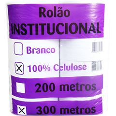 PAPEL HIGIENICO INSTITUCIONAL QUALILUX CELULOSE 8X300M