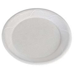 PRATO ISOPOR RASO 26CM WAVE 20 UNIDADES DARNEL