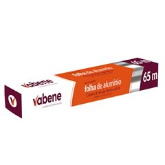 PAPEL ALUMINIO 45CM X 65M VABENE