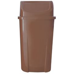LIXEIRA COM TAMPA BASCULANTE MARROM 60LT PRIMEPRO 