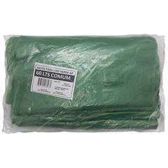SACO VERDE 60 LITROS PARA LIXO GOIAS PLASTICOS 100 UNIDADES 100 UNIDADES