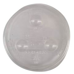 TAMPA PLASTICO TRANSPARENTE 300ML TPT300 40X50 UNIDADES