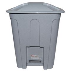 LIXEIRA COM PEDAL 15L CINZA JAGUAR