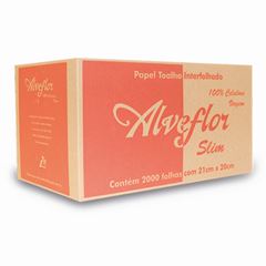 TOALHA PAPEL 2D BCO VIRG 2000F ALVFLOR 21X20