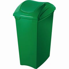 LIXEIRA COM TAMPA BASCULANTE VERDE 40LT SANREMO