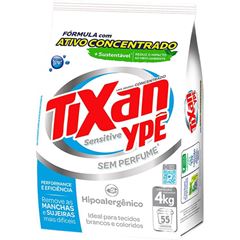 SABAO EM PO TIXAN YPE 4KG SENSITIVE SEM PERFUME