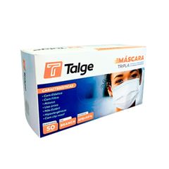 MASCARA TRIPLA TNT ANVISA COM 50 BRANCA TALGE