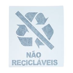 ADESIVO COLETA SELETIVA 15X15 NAO RECICLAVEIS 