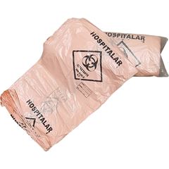 SACO LARANJA HOSPITALAR 110L ECOLOGICO GOIAS PLASTICOS 100 UNIDADES