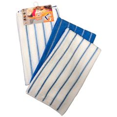 PANO MICROFIBRA BRANCO E AZUL COM 2 UNIDADES MR PLUS
