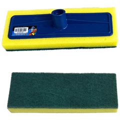 SUPORTE PARA LIMPA AZULEJO COM ESPONJA SEM CABO E COM ROSCA 24CM PRIME 