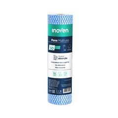 PANO MULTIUSO 28CMX25M AZUL COM 50 UNIDADES INOVEN 