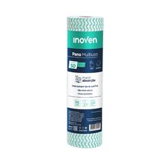 PANO MULTIUSO 28CMX25M VERDE COM 50 UNIDADES INOVEN 