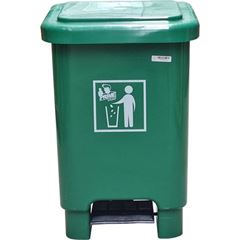 LIXEIRA COM PEDAL 25LTS VERDE PRIME PRO