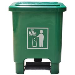 LIXEIRA COM PEDAL 15L VERDE PRIME PRO