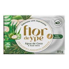 SABONETE SOLIDO FLOR DE YPE AGUA DE COCO E ALOE VERA 85GR 