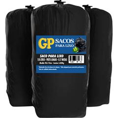 SACO LONADO PRETO 150 LITROS COM 5KG GOIAS PLASTICOS
