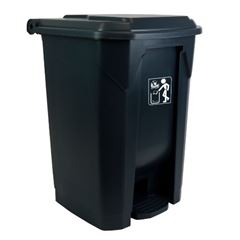 LIXEIRA COM PEDAL 50LTS CINZA PRIME PRO