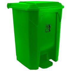 LIXEIRA COM PEDAL 15LTS VERDE PRIME PRO