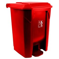 LIXEIRA COM PEDAL 15LTS VERMELHA PRIME PRO