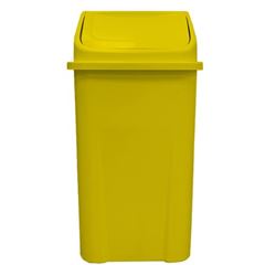 LIXEIRA BASCULANTE AMARELA 100LT PRIMEPRO 