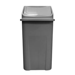 LIXEIRA BASCULANTE CINZA 100LT PRIMEPRO 