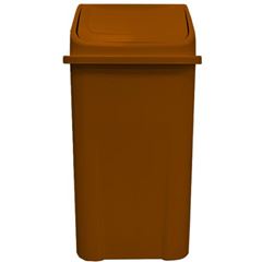 LIXEIRA BASCULANTE MARROM 100LT PRIMEPRO 