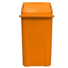 LIXEIRA BASCULANTE LARANJA 100LT PRIMEPRO 