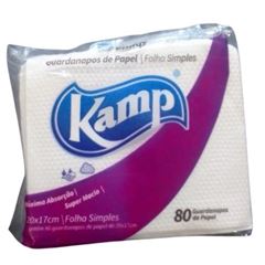 GUARDANAPO KAMP 20X17CM 4000 UNIDADES 1X50 PACOTES