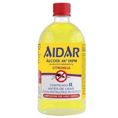 ALCOOL LIQ 1X1LT 54 INPM CITRONELA AIDAR