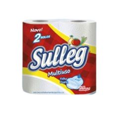 TOALHA DE PAPEL BRANCA 1 CAIXA COM 12 ROLOS COM 120UNIDADES 21 CM SULLEG 