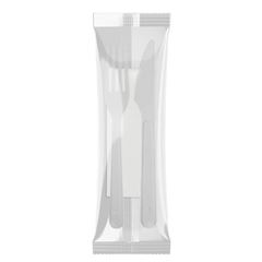 CONJUNTO GARFO/FACA/GUARDANAPO BRANCO CX 150 UNIDADES PLASTFOOD