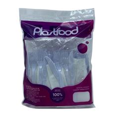 CONJUNTO GUARDANAPO, FACA+GARFO BRACO 6X25 UNIDADES PLASTFOOD