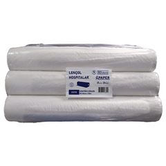 LENCOL HOSPITALAR FOLHA SIMPLES 50X50M 3 ROLOS VG CAPAPER