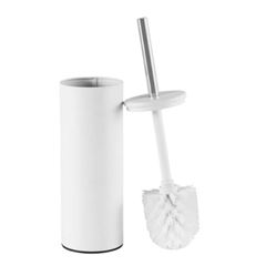 ESCOVA SANITARIA COM ESTOJO INOX BRANCO MATTE