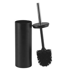 ESCOVA SANITARIA COM ESTOJO INOX PRETO MATTE