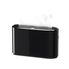 DISPENSER PARA PAPEL TOALHA PRETO INTERFOLHADO TORK COUNTERTOP