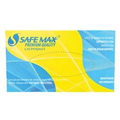 LUVA LATEX TAMANHO G COM 100 UNIDADES COM PO COM ANVISA SAFEMAX 