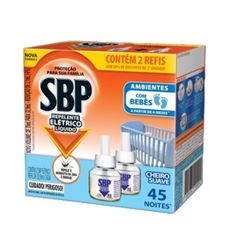 REFIL INSETICIDA ELETTRICO LIQUIDO CHEIRO SUAVE 50% GRATIS 2 UND 32,9ML SBP