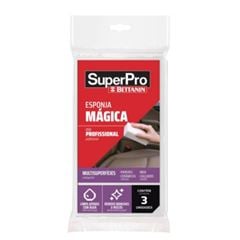 ESPONJA DUPLA FACE MAGICA COM 3 UNIDADES SUPEPRO