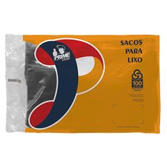SACO PRETO 150 LITROS MEDIO PARA LIXO PRIME PRO 100 UNIDADES