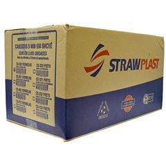 CANUDO SACHE 5MM VERMELHO 1X3000 UNIDADES STRAWPLAST