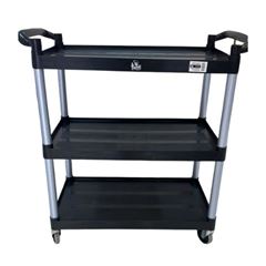 CARRO DE BANDEJA TRIPLEX PRETO PRIMEPRO