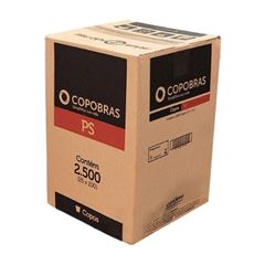 COPO DESCARTAVEL TRANSPARENTE 180ML PS 25X100UN COPOBRAS