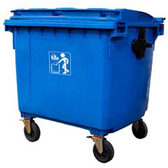 CONTAINER PLASTICO 660L AZUL SEM PEDAL PRIME PRO 