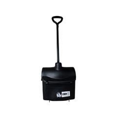 PA PARA LIXO PLASTICA PRETA COLETORA COM CABO PRIMEPRO